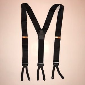 Tuxedo Silk Satin Suspenders Made in England 1.5”